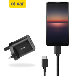Olixar Sony Xperia 1 II 20W USB-C Fast Mains Charger & 1.5m Cable