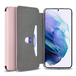 Olixar Soft Silicone Samsung Galaxy S21 Wallet Case - Pink