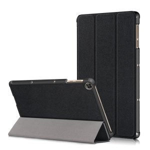Olixar Leather-style Amazon Fire HD 8 Folio Stand Case - Black