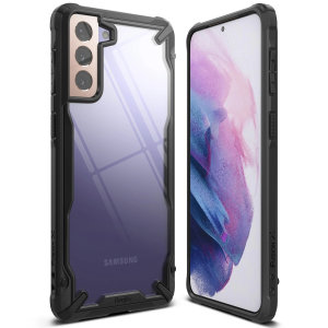 Ringke Samsung Galaxy S21 Fusion X Tough Bumper Case - Black
