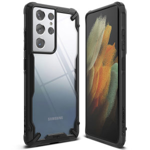 Ringke Ultra Fusion X Tough Black Bumper Case - For Samsung Galaxy S21 Ultra