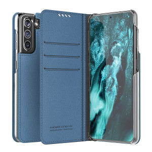 Araree Samsung Galaxy S21 Plus Mustang Diary Wallet Case - Ash Blue