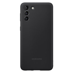 Official Samsung Black Silicone Cover Case - For Samsung Galaxy S21 Plus