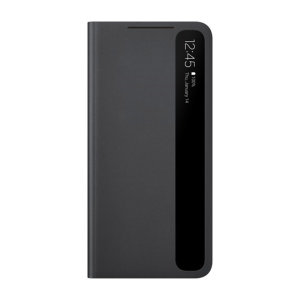 Official Samsung Black Clear View Cover Case - For Samsung Galaxy S21