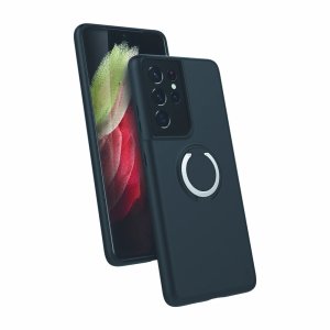 Zizo Revolve Series Thin Ring Black Case - For Samsung Galaxy S21 Ultra