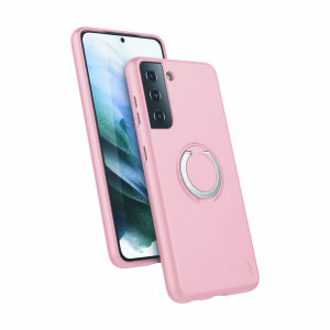 Zizo Revolve Series Rose Quartz Thin Ring Case - For Samsung Galaxy S21