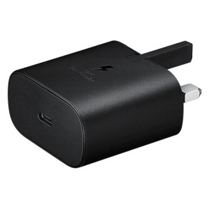 Official Samsung 25W PD USB-C UK Wall Charger - Black