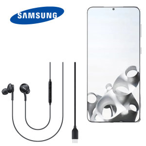 Official Samsung Black AKG USB Type-C Wired Earphones - For Samsung Galaxy S21 Plus
