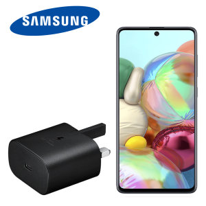 Official Samsung Galaxy A71 5G 25W PD USB-C UK Wall Charger - Black
