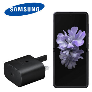 Official Samsung Galaxy Z Flip 5G 25W PD USB-C UK Wall Charger - Black