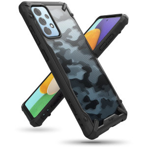 Ringke Fusion X Samsung Galaxy A52 Tough Case - Camo Black