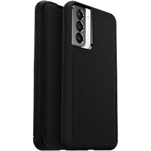 OtterBox Strada Series Black Wallet Case - For Samsung Galaxy S21