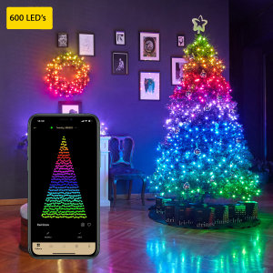 Twinkly Smart RGB 600 LED 48m String Lights Gen II & EU Adapter