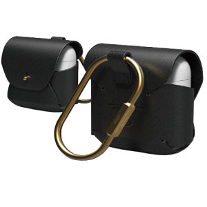 Elago Apple AirPods Pro 2 Protective Leather Hang Case - Black