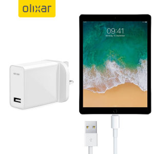 Olixar High Power 2.4A USB A to Lightning Charger For iPads - White