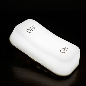 Echo Three Portable Giant On /Off Movement Sensor Switch Light - White
