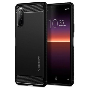 Spigen Rugged Armor Sony Xperia 10 II Protective Case - Matte Black