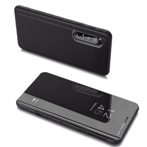 Clear View Sony Xperia 10 II Wallet Case Cover - Black