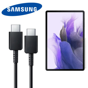 Official Samsung Galaxy Tab S7 FE USB-C to C Power Cable 1m - Black