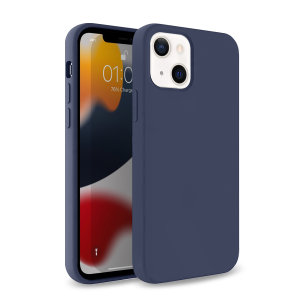 Olixar Soft Silicone iPhone 13 mini Case - Midnight Blue