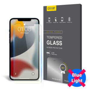 Olixar Anti-Blue Light Glass Screen Protector - For Apple iPhone 13