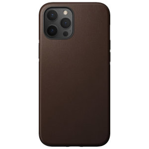 Nomad Horween Leather Modern Brown Case - For iPhone 13 Pro Max