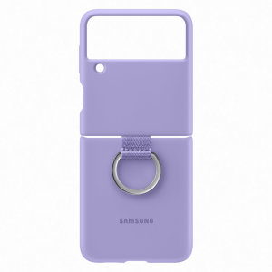 Official Samsung Galaxy Z Flip 3 Silicone Ring Case - Lavender