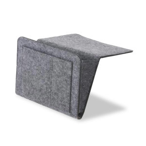Olixar Remote Control Bedside Caddy Storage Organiser - Grey