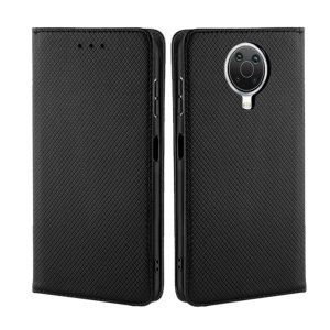 Olixar Leather-Style Nokia G20 Wallet Stand Case - Black