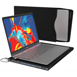 XtremeMac MacBook Pro 13" Portable Sleeve With Integrated USB-C Hub - 9 Ports