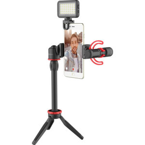 Boya Universal Smartphone Vlogging Kit with LED Light and Tripod