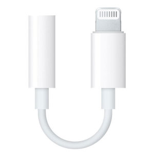 Official  iPhone 13 Lightning to 3.5mm Adapter - White