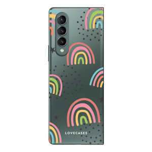 LoveCases Samsung Galaxy Z Fold 3 Gel Case - Abstract Rainbow