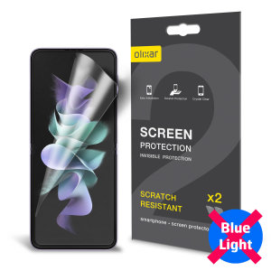 Olixar Samsung Z Flip 3 Anti-Blue Light Film Screen Protectors- 2 Pack