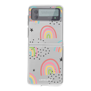 LoveCases Samsung Galaxy Z Flip 3 Gel Case - Abstract Rainbow