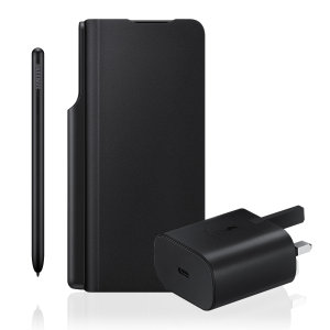 Official Samsung Z Fold 3 Note Pack With Case, S Pen Fold & UK Plug