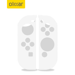 Olixar Silicone Switch OLED Joy-Con Controller Covers - 2 Pack - White