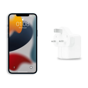 Official  iPhone 13 mini 30W USB-C Fast Wall Charger - White