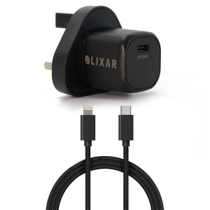 Olixar iPhone 13 20W Mains Charger & USB-C to Lightning Cable