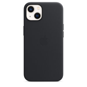 Official Apple MagSafe Genuine Leather Black Case - For iPhone 13