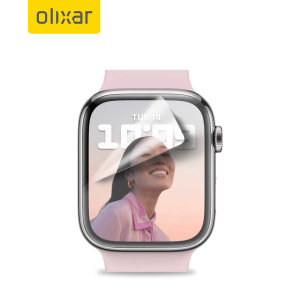 Olixar  2 Pack Film Screen Protector - For Apple Watch Series 7 45mm