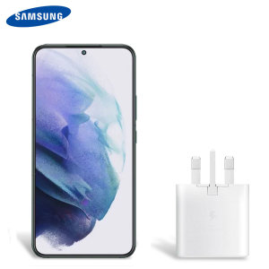 Official Samsung 25W PD USB-C White UK Wall Charger - For Samsung Galaxy S22