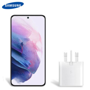 Official Samsung Galaxy S22 Plus 25W PD USB-C UK Wall Charger - White