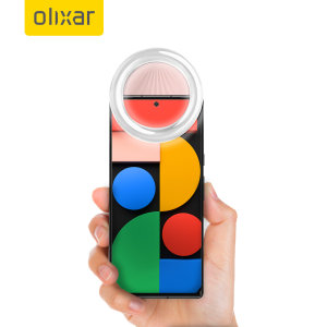 Olixar Clip-On Selfie Ring LED Light - Pink - For Google Pixel 6