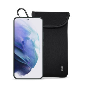 Olixar Neoprene Black Pouch with Card Slot - For Samsung Galaxy S22