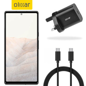Olixar Google Pixel 6 18W USB-C Fast Charger & 1.5m Cable