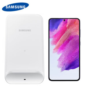Official Samsung White 9W Fast Wireless Charging Stand EU Mains - For Samsung Galaxy S21 FE