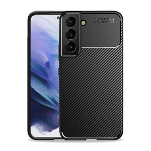 Olixar Carbon Fibre Protective Black Case - For Samsung Galaxy S22