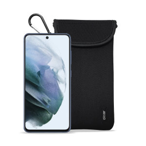 Olixar Neoprene Black Pouch with Card Slot - For Samsung Galaxy S21 FE