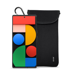 Olixar Neoprene Google Pixel 6 Pouch with Card Slot - Black
